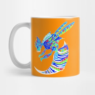 mayan bee the bonampak beast in ecopop pattern Mug